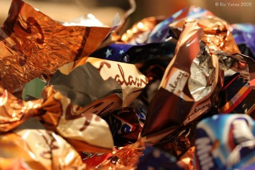 Materials loaded for transfer to a local recycling facility